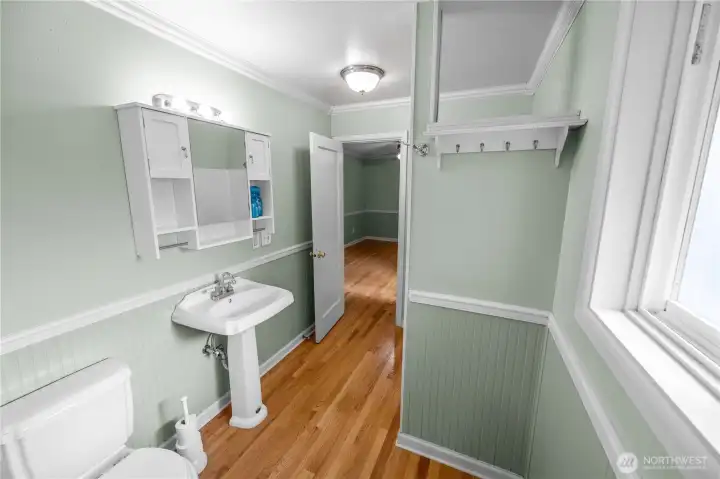 Jack and Jill bathroom easily accessible from great room