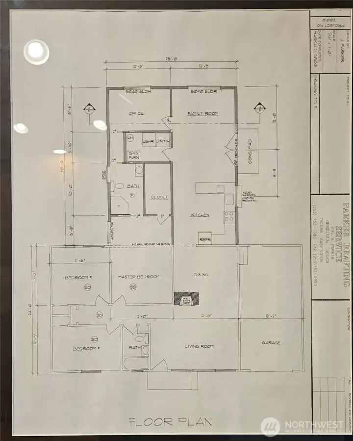 plans from the remodel in 2000