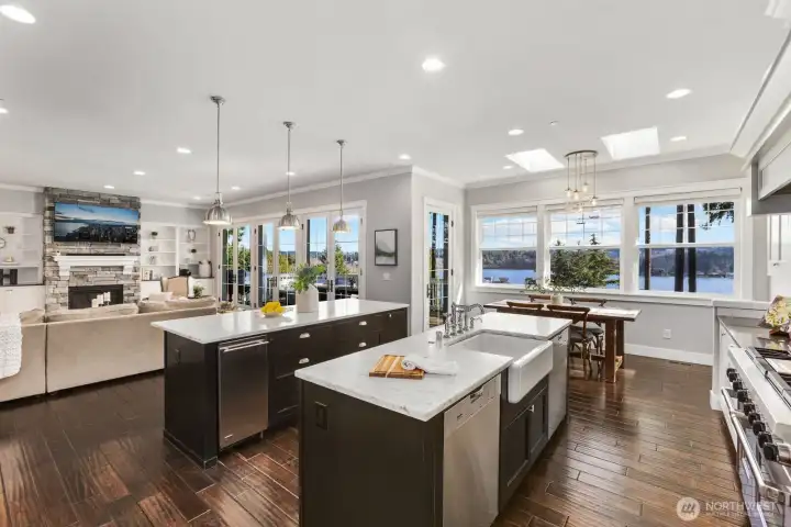 Dual Islands, Dual Meile dishwashers