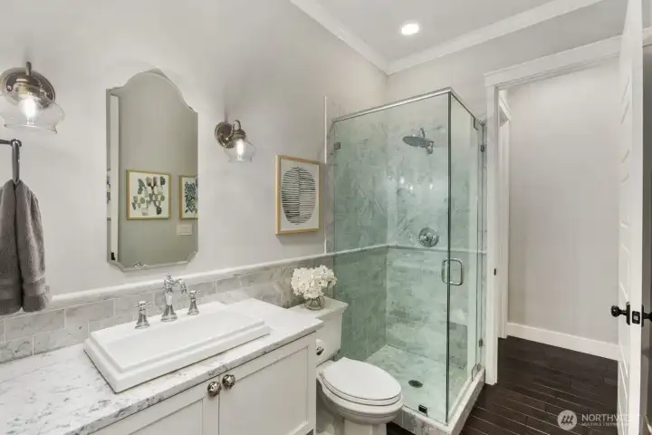 Guest bath on main level