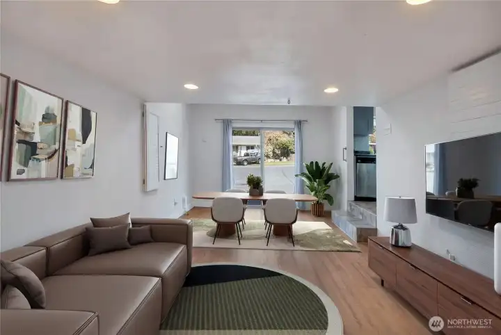 Man cave, play room, movie night, ping pong or billiards?  Have fun creating your own space.  Photo is virtually staged.