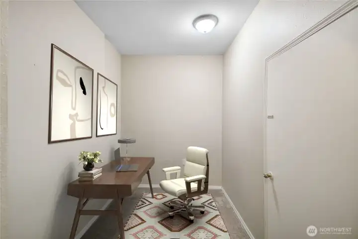 Another shot of the extra finished room.  Door is to the garage.