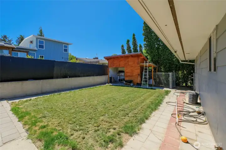 Large back yard Large back yard