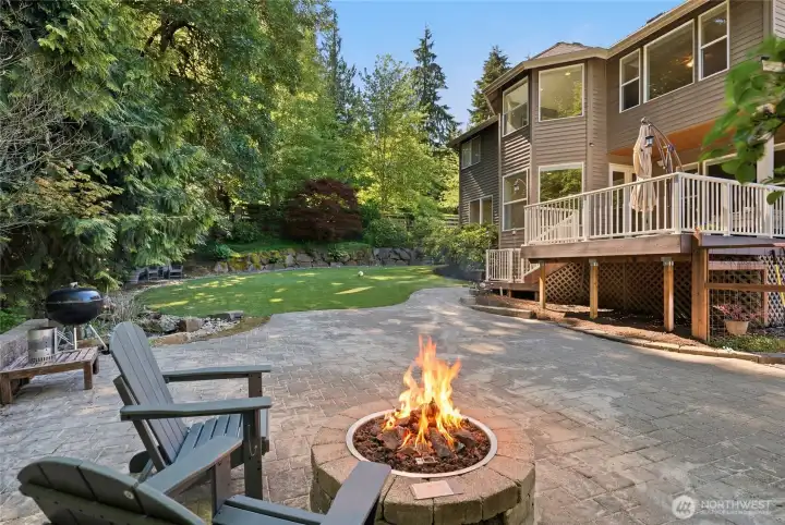 Gather around the fire and unwind under the stars.