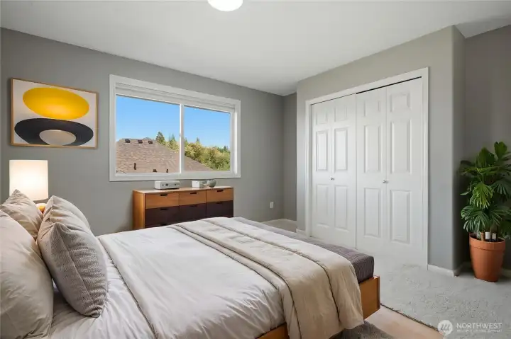 3rd Bedroom upstairs, Virtural staged