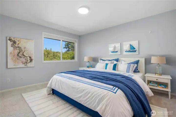 4th bedroom upstairs, Virtural Staged