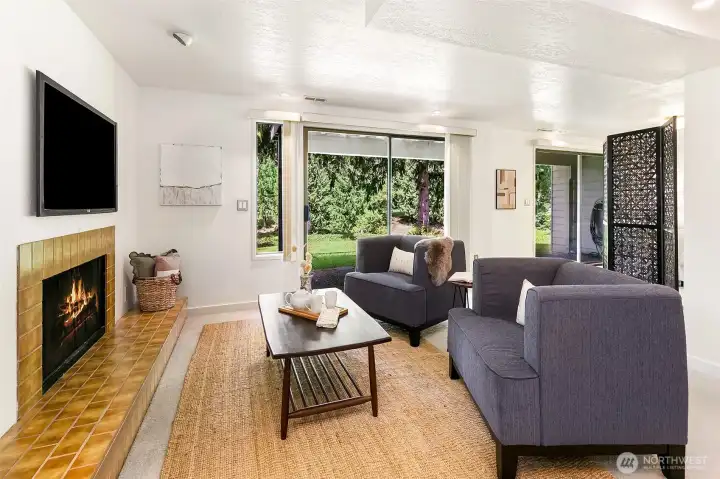 Downstairs family room