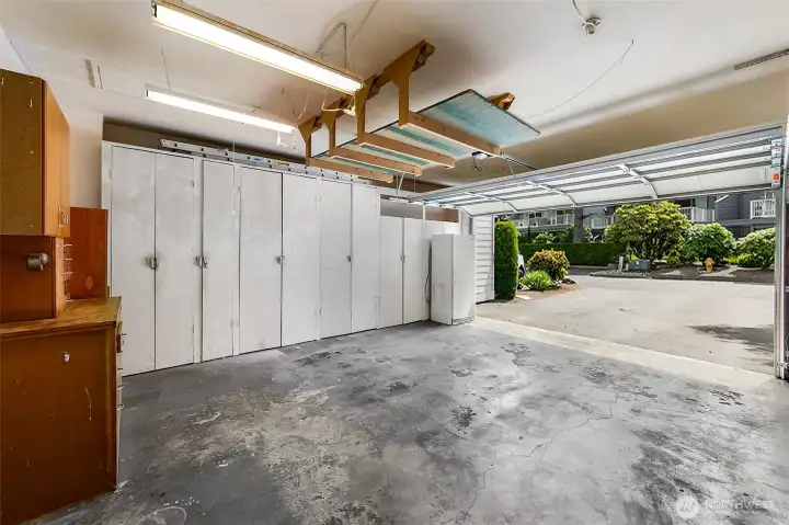 Large 2 car garage