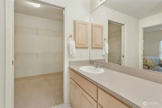 Main Bathroom with Walk-In Closet