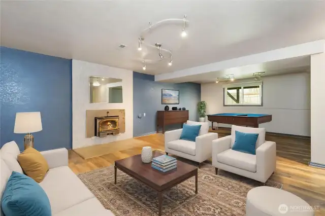 Downstairs Family Room *Virtually Staged*