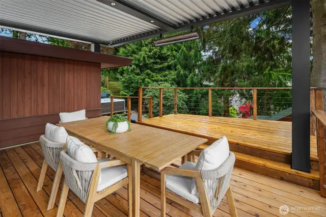 Enjoy dining al fresco all year long