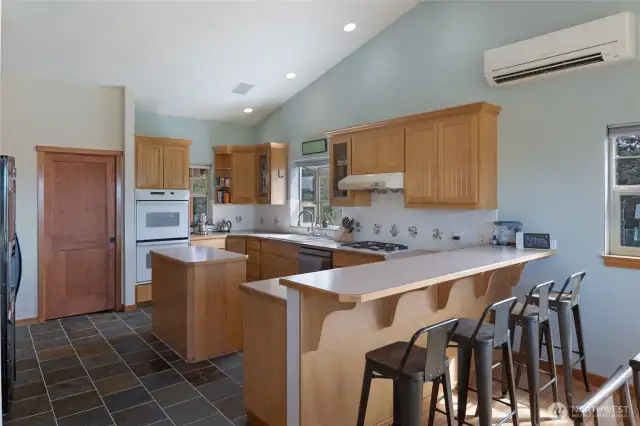 Main floor open concept kitchen