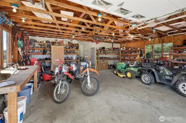 two car garage with two bonus rooms for storage or guests.