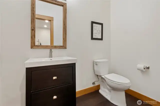 Guest bath on the main level
