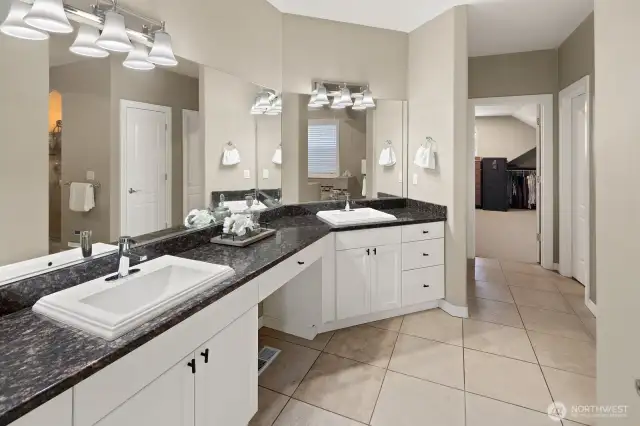 HUGE primary bathroom!