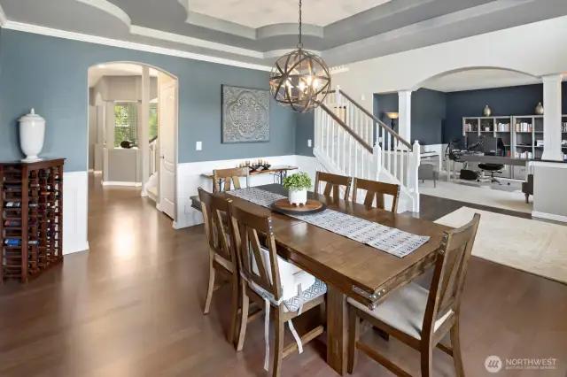 Natural light exudes through the large windows and lights up the home!