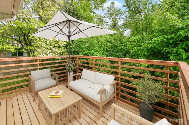Deck virtually staged