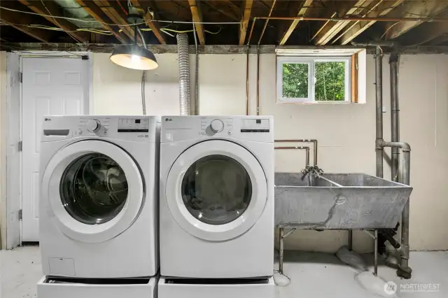 Utility room on lower level