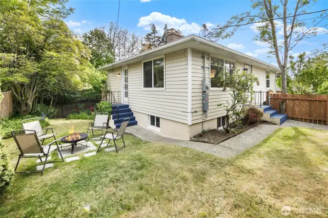 Lots of space to garden.