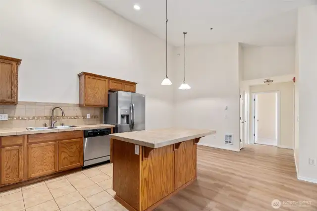 The neutral color palette makes decorating easy! Your furniture and decor will fit the space perfectly!