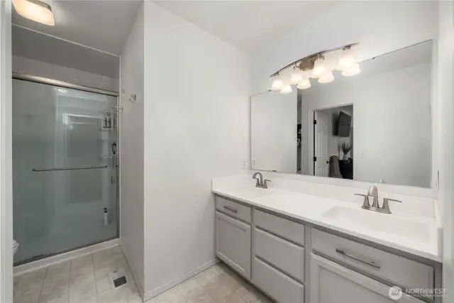 Double Sinks in Primary Bathroom