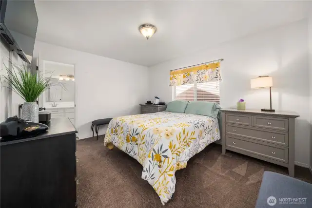 Spacious Primary with new carpet