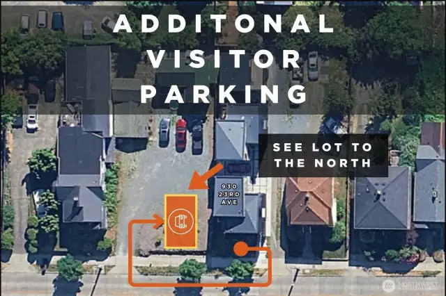 Additional visitor parking lot to the north.