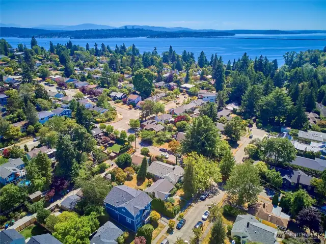 Drone shot of the neighboring areas.