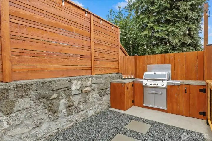 Built-in BBQ