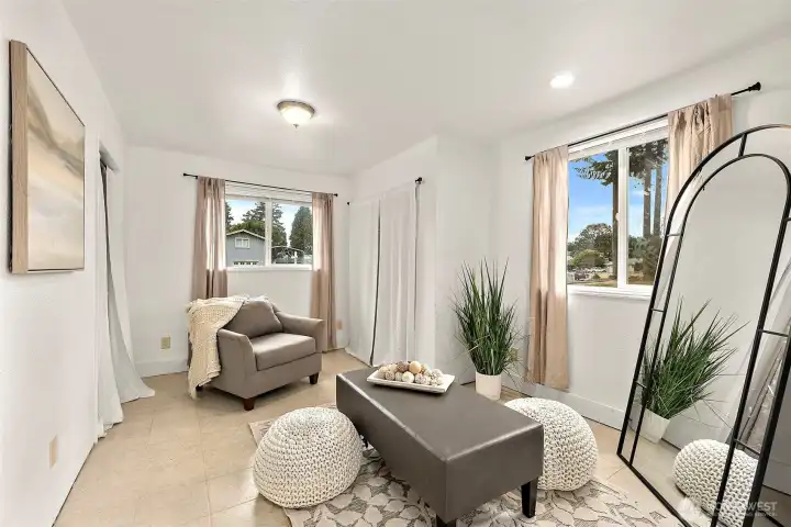 Bedroom #4 with Closets, Window, and a  Bit More Privacy   Opposite Side of the Home and the Other 3 Bedrooms