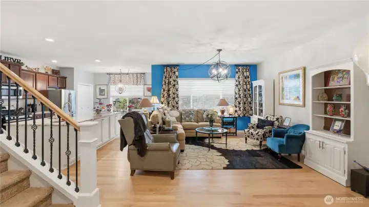 Open floor plan is perfect for entertaining