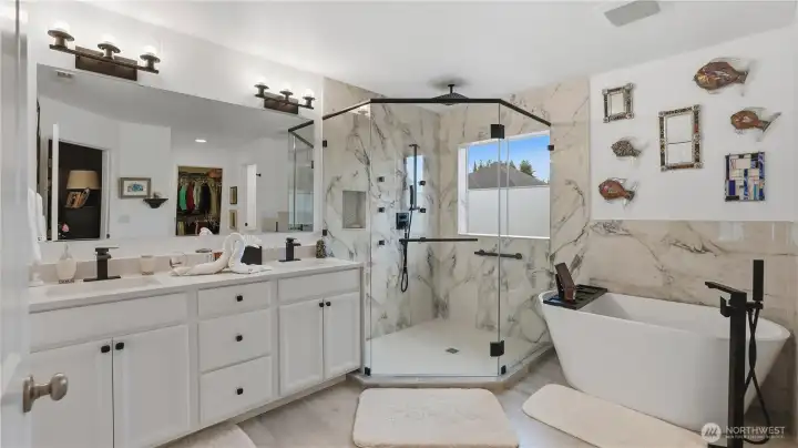 Newly remodeled Primary Suite Bath