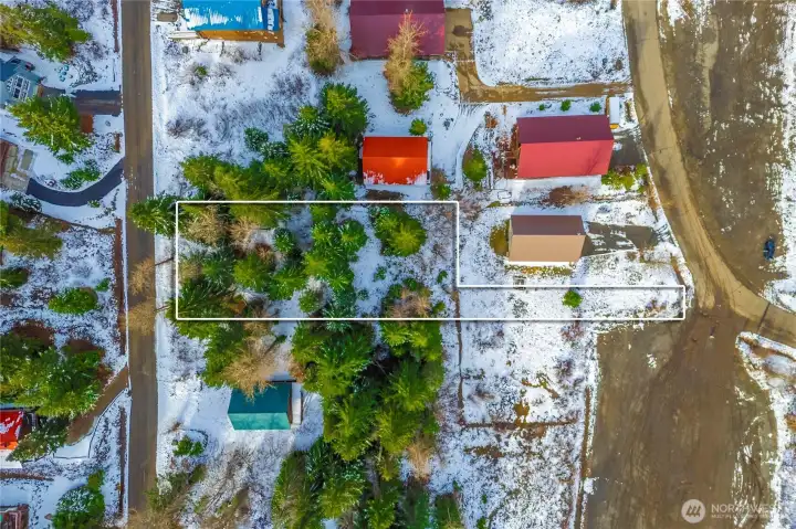 Not true lot lines, for locating the property only.