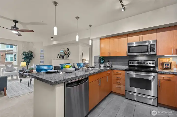 Stainless steel kitchen appliances stay