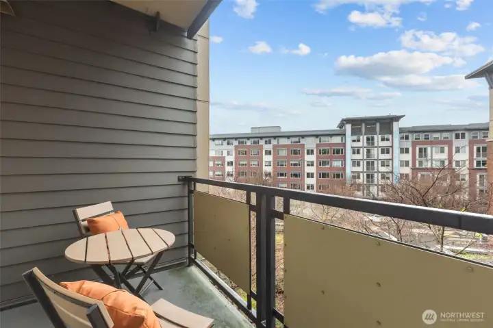 Private balcony for sunny Ballard afternoons