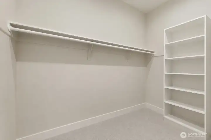 Primary suite walk in closet!