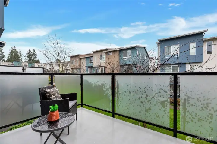 Relax and unwind on the quiet deck off great room