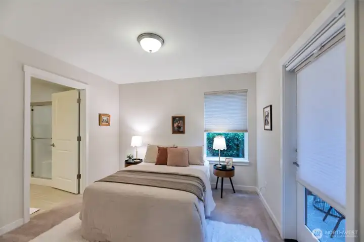 Second bedroom/ guest suite/office on main level