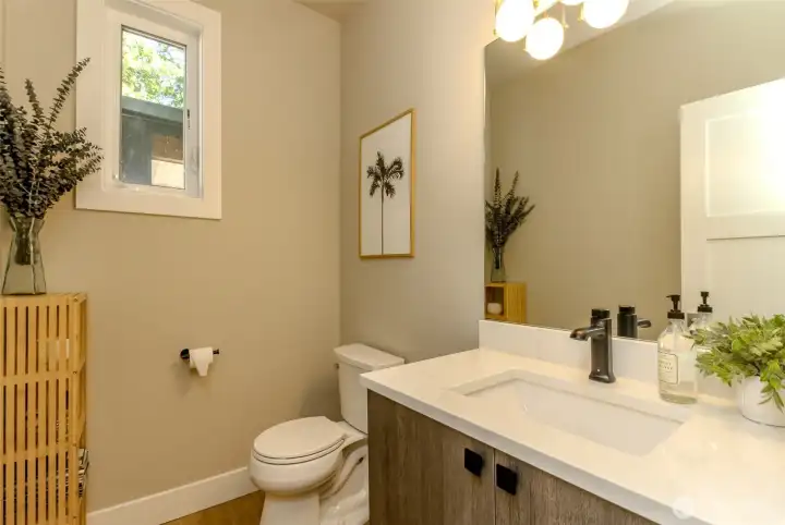 Main hall, main floor bathroom near the mudd room