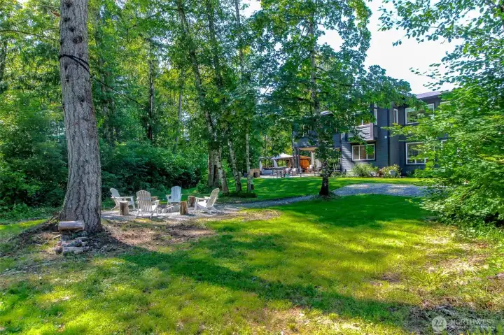 Lots of trees souring the south and west side of your property lines