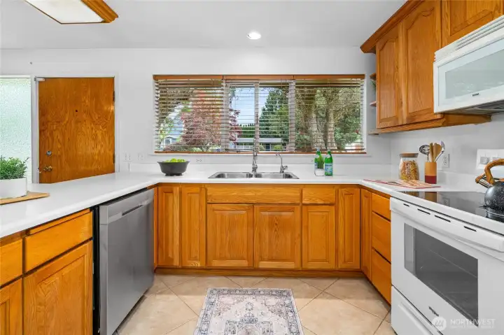Kitchen Sink with Window & View