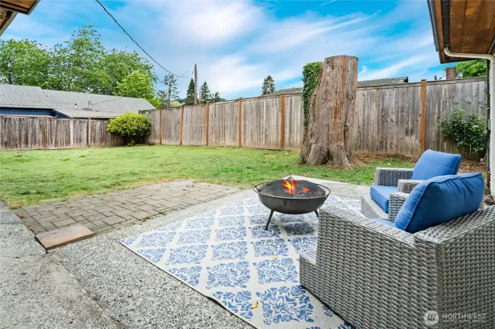 Fully Fenced Backyard