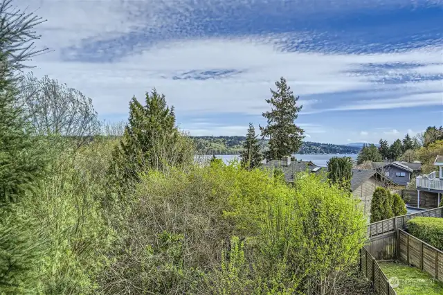 Enjoy your view of Lake Washington from the generous living areas upstairs.