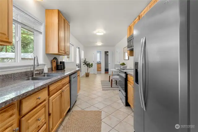 large kitchen space