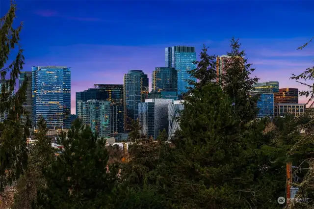 Commanding downtown Bellevue views