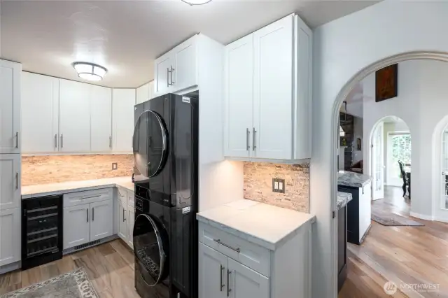 Extra spacious walk-in pantry