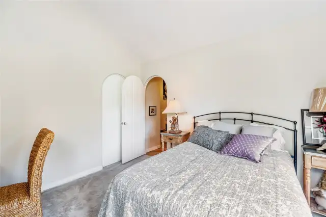 Guest room with access to a private patio.