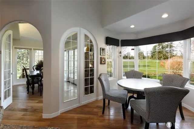 Custom archways throughout the home.