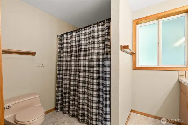 Main bathroom upstairs.