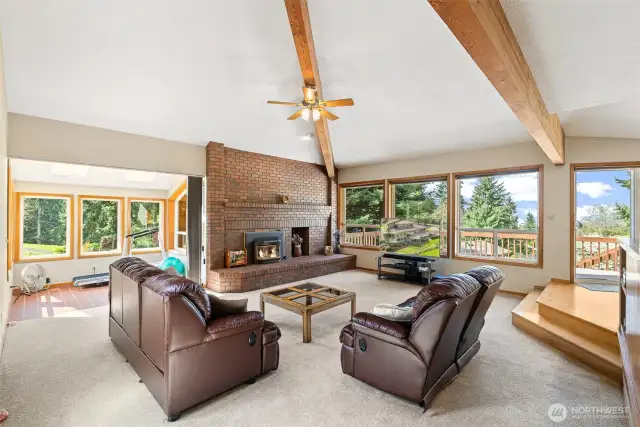 Sunroom off Family Room.
